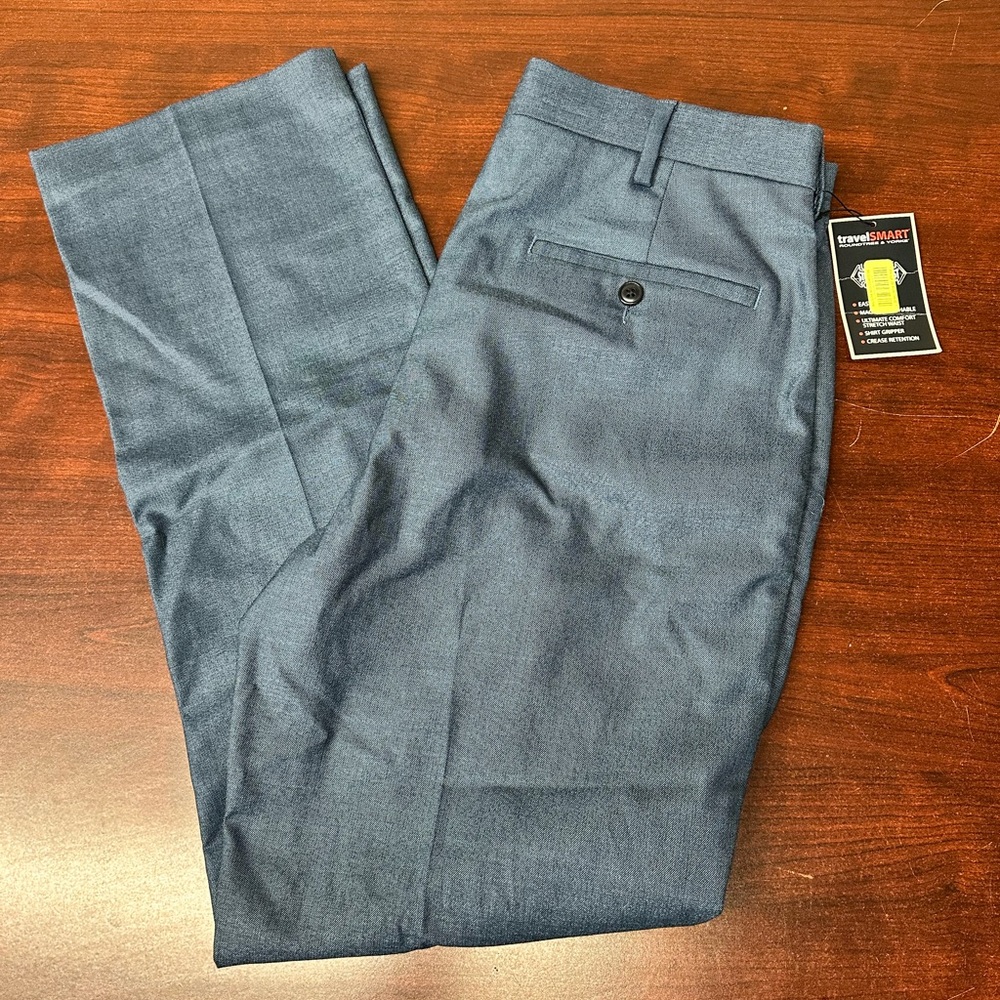 Roundtree & Yorke Blue Dress Pants